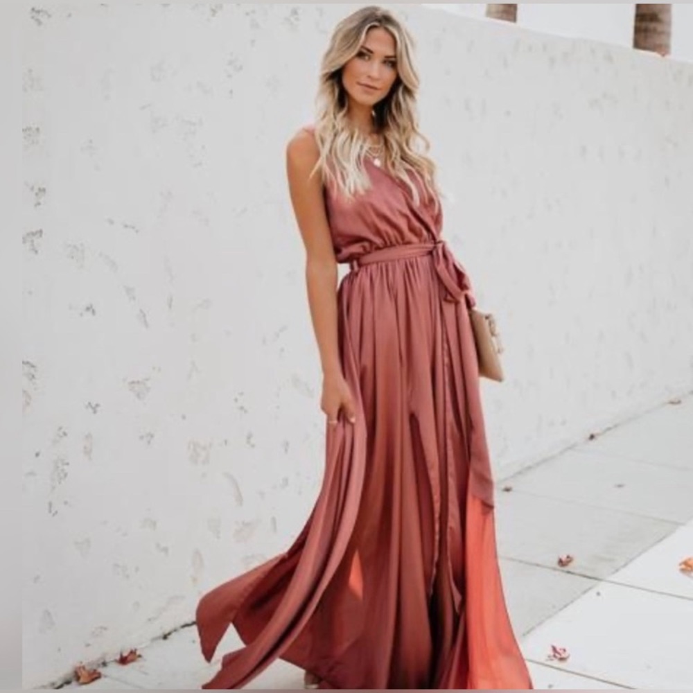 Vici Rust Maxi Dress